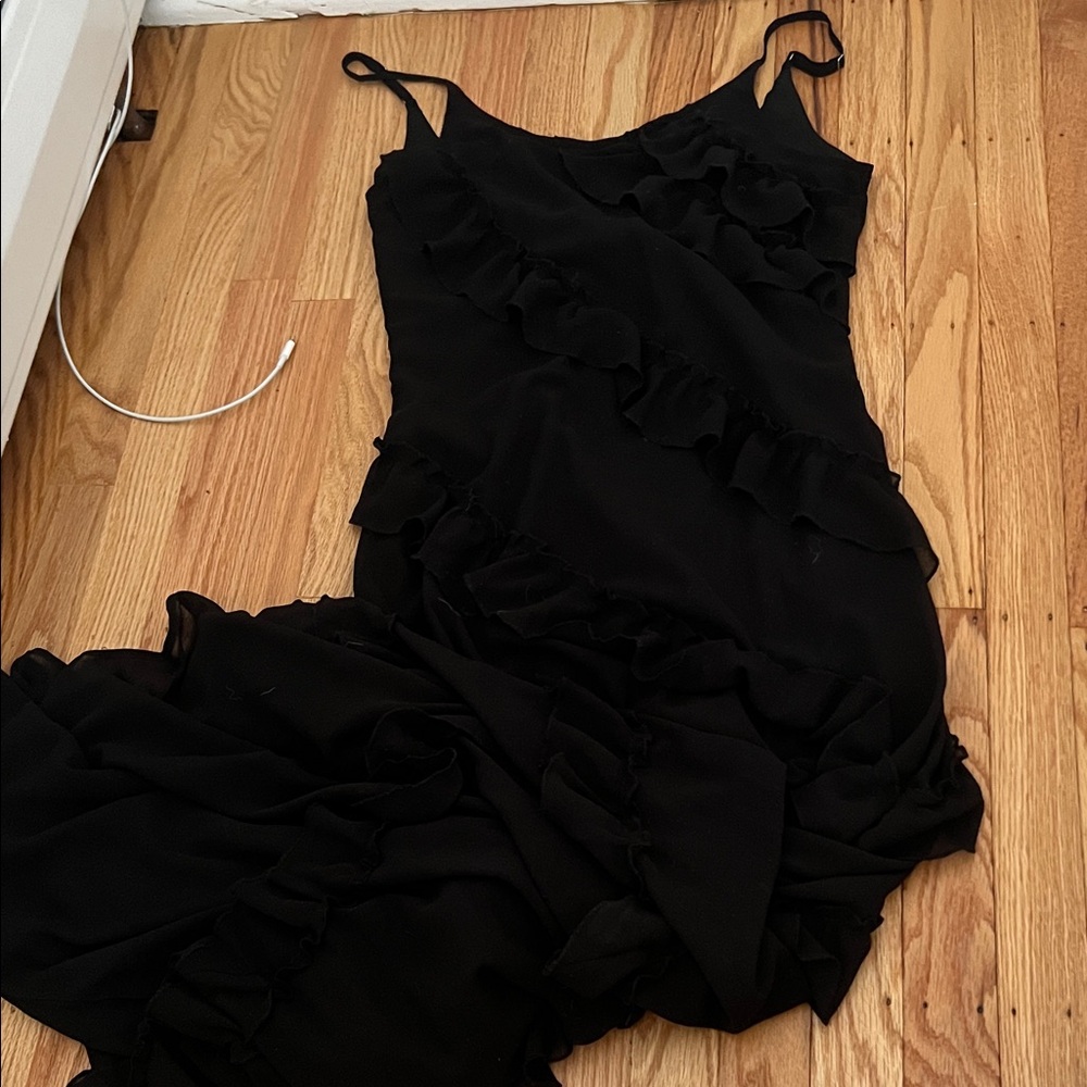 Ruffle maxi dress